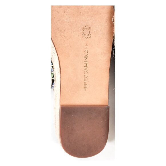REBECCA MINKOFF Jodi NWOB Floral Studs Platform Espadrille Sandals Slide - Picture 11 of 11